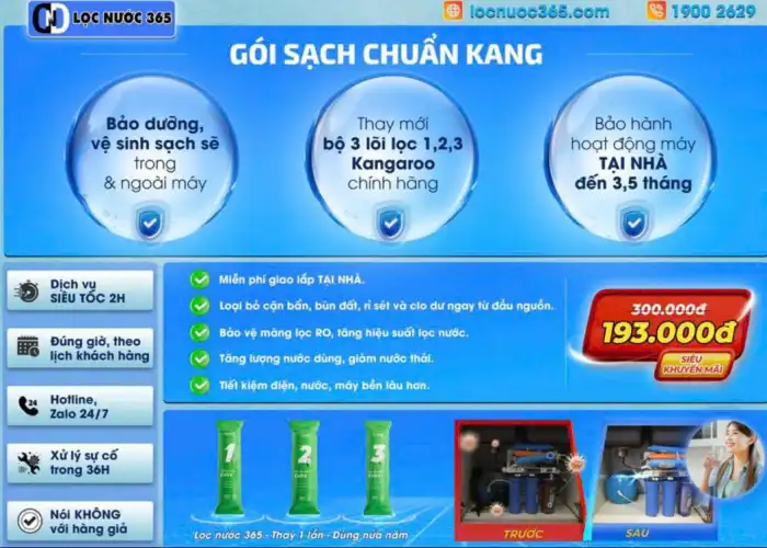 gói sạch chuẩn kang