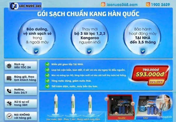 gói sạch chuẩn kang hàn quốc