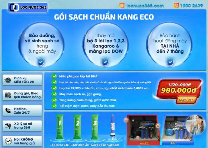 GÓI SẠCH CHUẨN KANG ECO