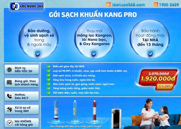 GÓI SẠCH KHUẨN KANG PRO