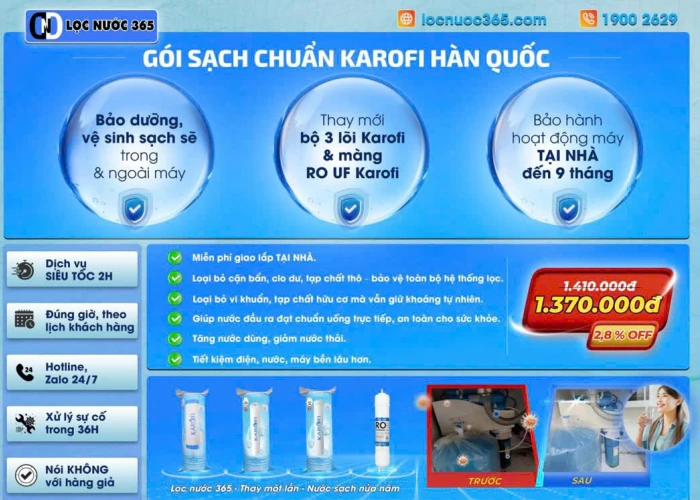 SẠCH CHUẨN KAROFI HÀN QUỐC