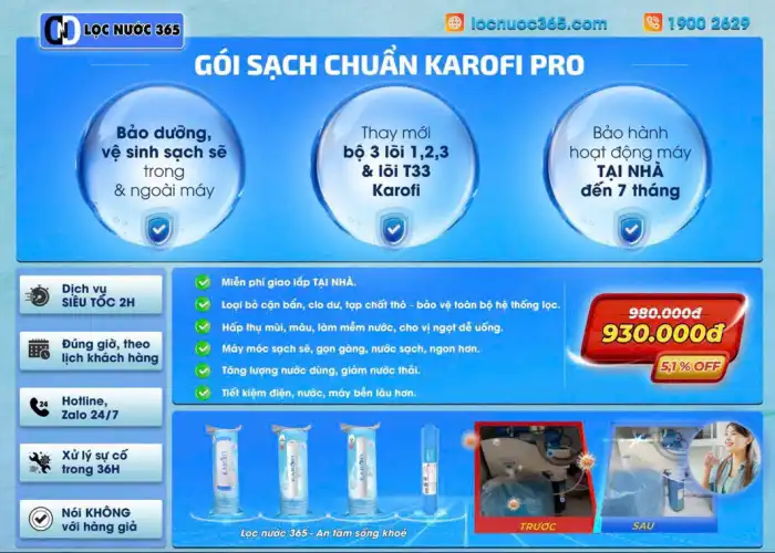 GÓI SẠCH CHUẨN KAROFI PRO
