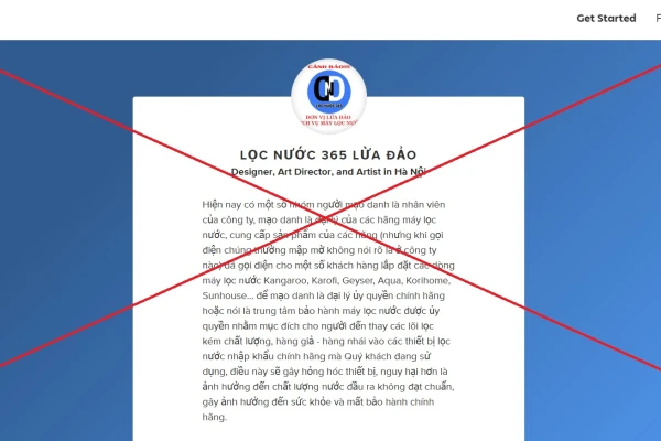 THÔNG CÁO BÁO CHÍ: Đính chính thông tin sai lệch về "Lọc Nước 365" trên nền tảng About.me